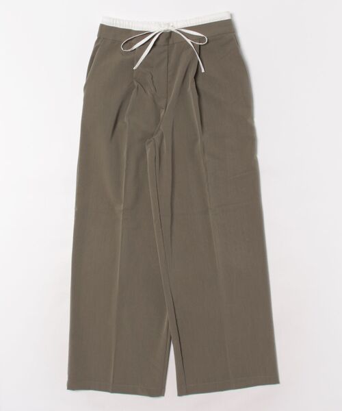 STYLEBLOCK（スタイルブロック）の「ツイルWウエストパンツ（その他パンツ・レディース・グレイッシュベージュ/ブラック/ベージュ/チャコールグレー・M）」の4枚目の写真