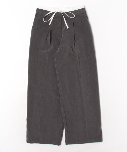 STYLEBLOCK（スタイルブロック）の「ツイルWウエストパンツ（その他パンツ・レディース・グレイッシュベージュ/ブラック/ベージュ/チャコールグレー・M）」の7枚目の写真