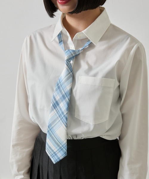 WEGO(ウィゴー)の「WEGO/チェックスクールネクタイ(ネクタイ・レディース・ホワイト系その他2/ホワイト系その他3/ブラック系その他2/ブラック系その他3/グレー系その他2/ブルー系その他2/ブルー系その他3/パープル系その他2/レッド系その他2/パープル系その他3/その他1/その他2/その他3/グレー系その他3/ブラウン系その他3/レッド系その他3/ベージュ系その他2/その他5/その他6/ブラウン系その他2/その他4・FREE)」の11枚目の写真