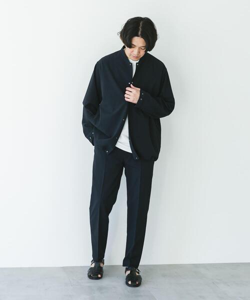 URBAN RESEARCH DOORS（アーバンリサーチドアーズ）の「『UR TECH DRYLUXE』『イージーケア/速乾/UVカット』ノーカラーブルゾン（ブルゾン・メンズ・ベージュ系その他/グリーン/ネイビー・LARGE/MEDIUM/X-LARGE）」の21枚目の写真