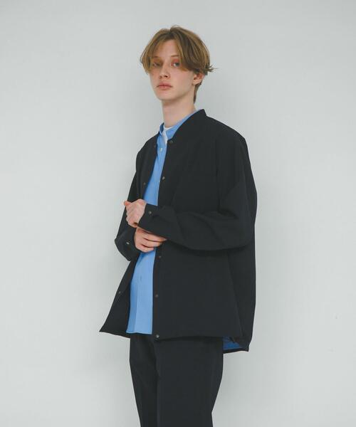 URBAN RESEARCH DOORS（アーバンリサーチドアーズ）の「『UR TECH DRYLUXE』『イージーケア/速乾/UVカット』ノーカラーブルゾン（ブルゾン・メンズ・ベージュ系その他/グリーン/ネイビー・LARGE/MEDIUM/X-LARGE）」の14枚目の写真