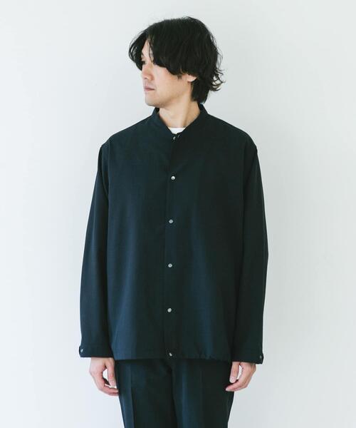 URBAN RESEARCH DOORS（アーバンリサーチドアーズ）の「『UR TECH DRYLUXE』『イージーケア/速乾/UVカット』ノーカラーブルゾン（ブルゾン・メンズ・ベージュ系その他/グリーン/ネイビー・LARGE/MEDIUM/X-LARGE）」の16枚目の写真