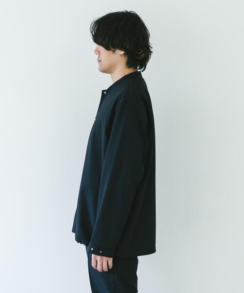 URBAN RESEARCH DOORS（アーバンリサーチドアーズ）の「『UR TECH DRYLUXE』『イージーケア/速乾/UVカット』ノーカラーブルゾン（ブルゾン・メンズ・ベージュ系その他/グリーン/ネイビー・LARGE/MEDIUM/X-LARGE）」の17枚目の写真