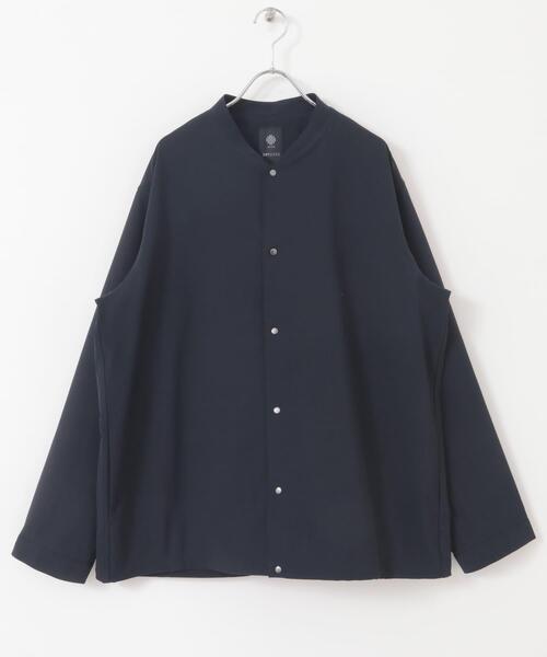 URBAN RESEARCH DOORS（アーバンリサーチドアーズ）の「『UR TECH DRYLUXE』『イージーケア/速乾/UVカット』ノーカラーブルゾン（ブルゾン・メンズ・ベージュ系その他/グリーン/ネイビー・LARGE/MEDIUM/X-LARGE）」の9枚目の写真