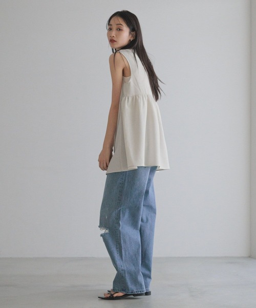 LOWRYS FARM（ローリーズファーム）の「ホップサックベスト 243341（ベスト・レディース・ブラウン/チャコールグレー/アイボリー/グリーン・FREE）」の20枚目の写真