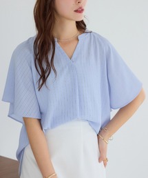 Viola e Viola（ヴィオラエヴィオラ）の「≪再入荷≫【接触冷感】さらさらＥＡＳＹフレアスリーブブラウス（シャツ/ブラウス）」