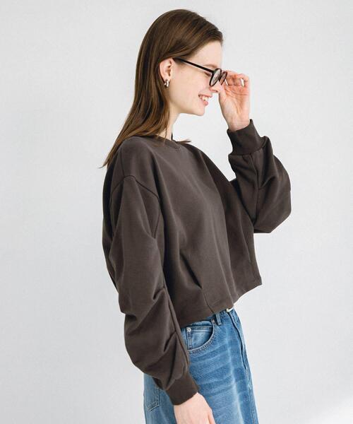 URBAN RESEARCH Sonny Label(アーバンリサーチサニーレーベル)の「裏毛スウェットタックデザインスリーブプルオーバー(スウェット・レディース・グレー/チャコールグレー/オフホワイト・FREE)」の11枚目の写真