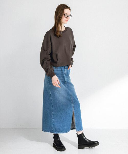 URBAN RESEARCH Sonny Label(アーバンリサーチサニーレーベル)の「裏毛スウェットタックデザインスリーブプルオーバー(スウェット・レディース・グレー/チャコールグレー/オフホワイト・FREE)」の6枚目の写真