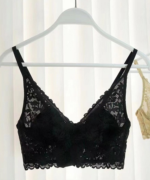 フラワーレース ノンワイヤー ブラショーツセット culu426（ブラ