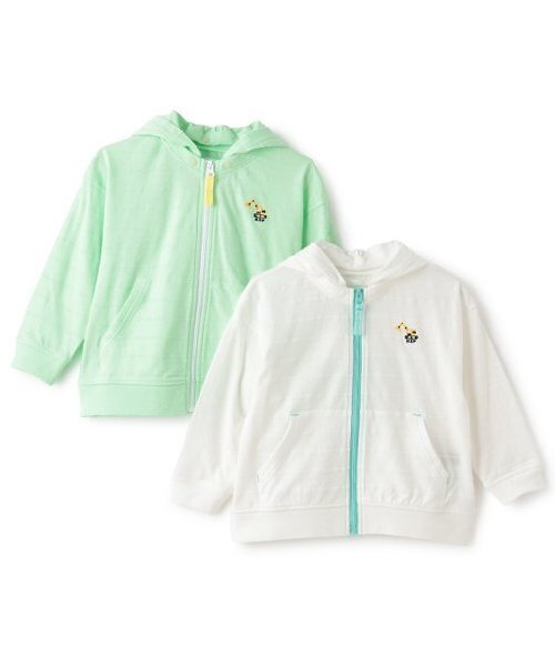 kladskap（クレードスコープ）の「重機ワンポイントジップパーカ（パーカー・キッズ・黄緑系/オフホワイト・130cm/120cm/110cm/90cm/100cm/80ｃｍ）」の10枚目の写真