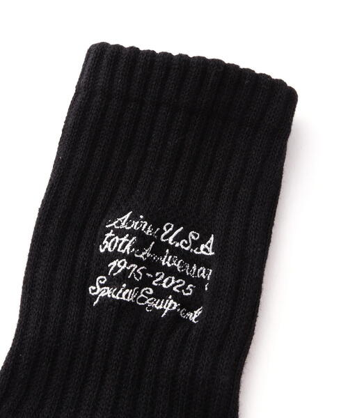 AVIREX（アヴィレックス）の「《直営店限定》50th ANNIVERSARY SOX / 50周年 靴下 / AVIREX / アヴィレックス（ソックス/靴下・メンズ・ホワイト/ブラック・FREE）」の5枚目の写真