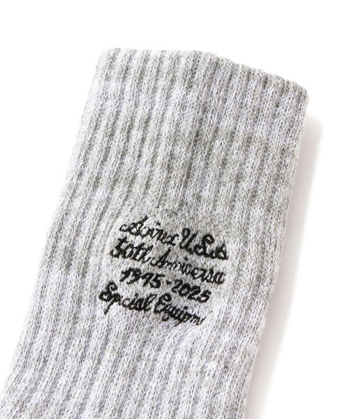 AVIREX（アヴィレックス）の「《直営店限定》50th ANNIVERSARY SOX / 50周年 靴下 / AVIREX / アヴィレックス（ソックス/靴下・メンズ・ホワイト/ブラック・FREE）」の9枚目の写真