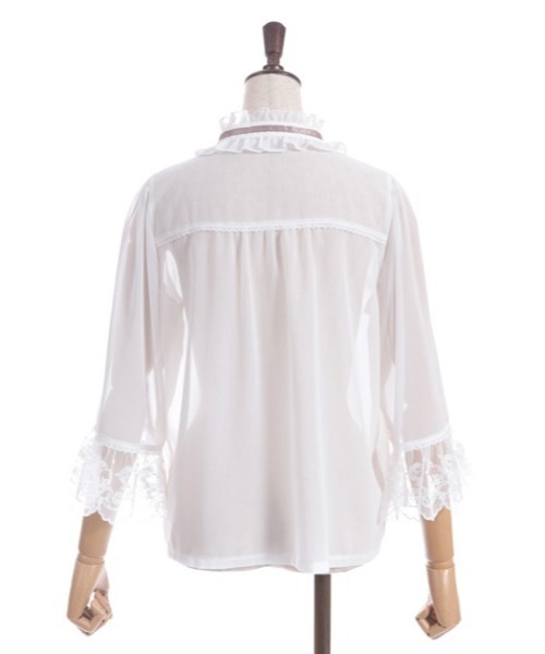 axes femme（アクシーズファム）の「プチローズ×リボンレースブラウス（シャツ/ブラウス・レディース・ネイビー/イエロー/ホワイト・FREE）」の19枚目の写真