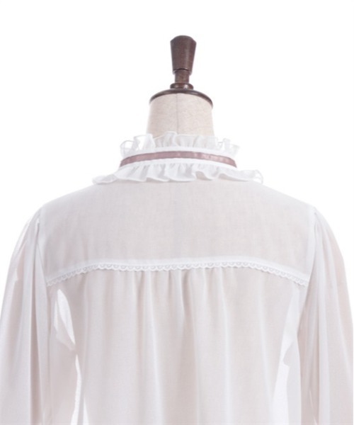 axes femme（アクシーズファム）の「プチローズ×リボンレースブラウス（シャツ/ブラウス・レディース・ネイビー/イエロー/ホワイト・FREE）」の22枚目の写真