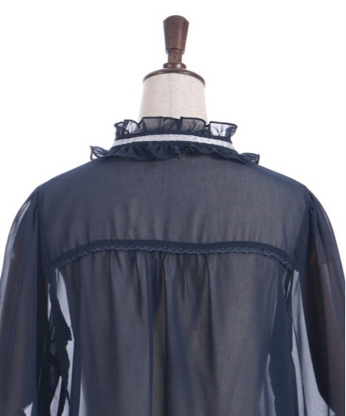 axes femme（アクシーズファム）の「プチローズ×リボンレースブラウス（シャツ/ブラウス・レディース・ネイビー/イエロー/ホワイト・FREE）」の15枚目の写真