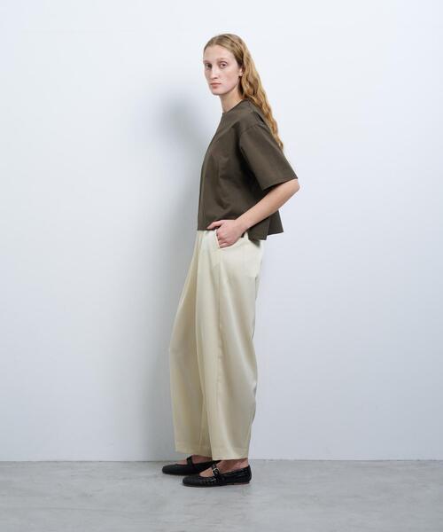 LANVIN en Bleu（ランバンオンブルー）の「ワンポイントロゴTシャツ（Tシャツ/カットソー・レディース・ブラック/カーキ/オフホワイト/オレンジ・38）」の13枚目の写真