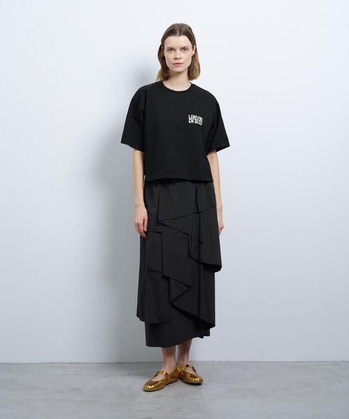 LANVIN en Bleu（ランバンオンブルー）の「ワンポイントロゴTシャツ（Tシャツ/カットソー・レディース・ブラック/カーキ/オフホワイト/オレンジ・38）」の18枚目の写真
