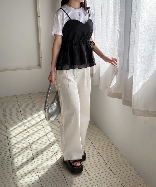 on:nue】ハートネックタンクトップブラウス/2025 SS COLLECTION