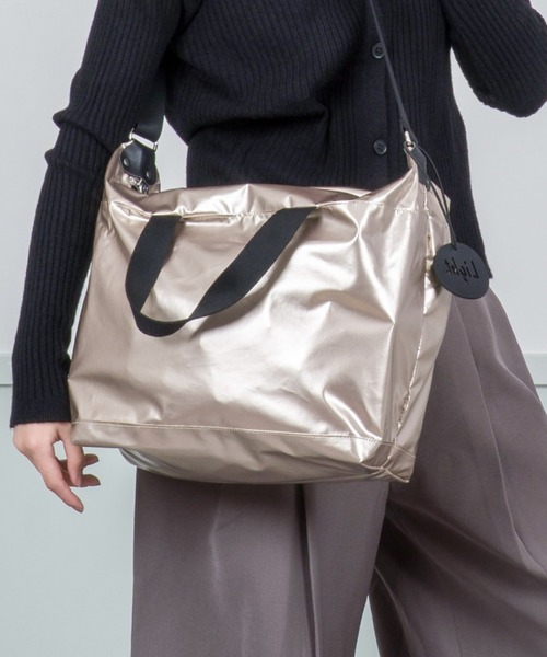 Jack Gomme（ジャックゴム）の「【JACK GOMME/ジャックゴム】ショルダーバッグ　ORTA（ショルダーバッグ・レディース・カーキ/アイボリー/ブラウン/ゴールド/ブラック/ライトブルー・FREE）」の6枚目の写真