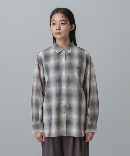 新品 バグッタ ドレスシャツ マイクロチェック 長袖 黒 ダークグレー 41 BAGUTTA 《バグッタ》 4.444glad |1万円(税抜)以上送料無料