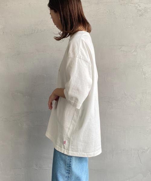 CHUMS（チャムス）の「[CHUMS/チャムス] ヘビーウェイト チャムスロゴ プリントTシャツ（Tシャツ/カットソー・レディース・ブラック/グレイッシュベージュ/ホワイト/ライトグリーン・M/L/XL）」の21枚目の写真