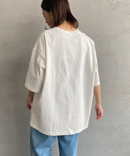 CHUMS（チャムス）の「[CHUMS/チャムス] ヘビーウェイト チャムスロゴ プリントTシャツ（Tシャツ/カットソー・レディース・ブラック/グレイッシュベージュ/ホワイト/ライトグリーン・M/L/XL）」の17枚目の写真