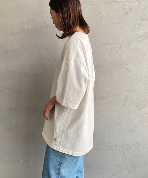 CHUMS（チャムス）の「[CHUMS/チャムス] ヘビーウェイト チャムスロゴ プリントTシャツ（Tシャツ/カットソー・レディース・ブラック/グレイッシュベージュ/ホワイト/ライトグリーン・M/L/XL）」の18枚目の写真