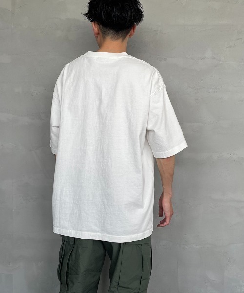 CHUMS（チャムス）の「[CHUMS/チャムス] ヘビーウェイト チャムスロゴ プリントTシャツ（Tシャツ/カットソー・レディース・ブラック/グレイッシュベージュ/ホワイト/ライトグリーン・M/L/XL）」の8枚目の写真