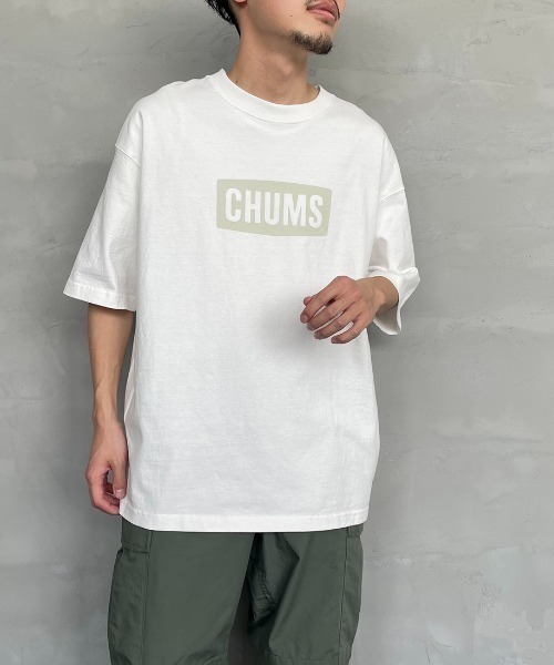 CHUMS（チャムス）の「[CHUMS/チャムス] ヘビーウェイト チャムスロゴ プリントTシャツ（Tシャツ/カットソー・レディース・ブラック/グレイッシュベージュ/ホワイト/ライトグリーン・M/L/XL）」の10枚目の写真