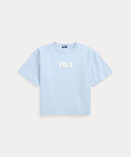 【RRL】コットンジャージー ロゴ クルーネック 半袖 Tシャツ セール】ロゴ コットン ジャージー クルーネック Tシャツ（T