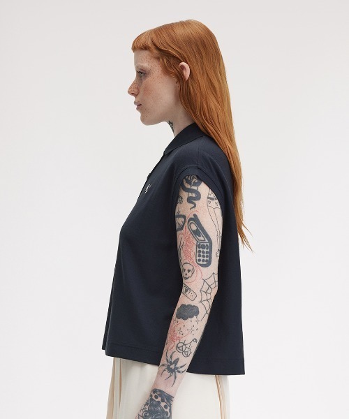 Sleeveless Pique Shirt／ノースリーブポロシャツ（ポロシャツ）｜FRED