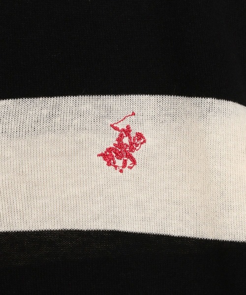 BEVERLY HILLS POLO CLUB（ビバリーヒルズポロクラブ）の「【BEVERLY HILLS POLO CLUB(ビバリーヒルズポロクラブ)】別注スキッパーニット（ニット/セーター・レディース・ブラック/レッド/イエロー・FREE）」の20枚目の写真