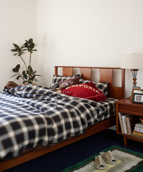 ACME FURNITURE（アクメファニチャー）の「OMBRE CHECK DUVET COVER S　掛け布団カバー シングル（インテリア雑貨・レディース・ブラウン・FREE）」の10枚目の写真