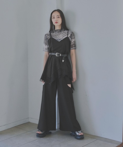 HARE カットアウトワイドパンツ HARE｜カットアウトワイドパンツ | Rakuten Fashion(楽天