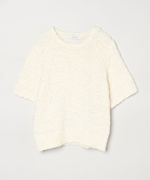 JEANASIS(ジーナシス)の「リボンヤーンプルオーバー SS/452449(ニット/セーター・レディース・ブラック/オフホワイト/ピンク・FREE)」の16枚目の写真