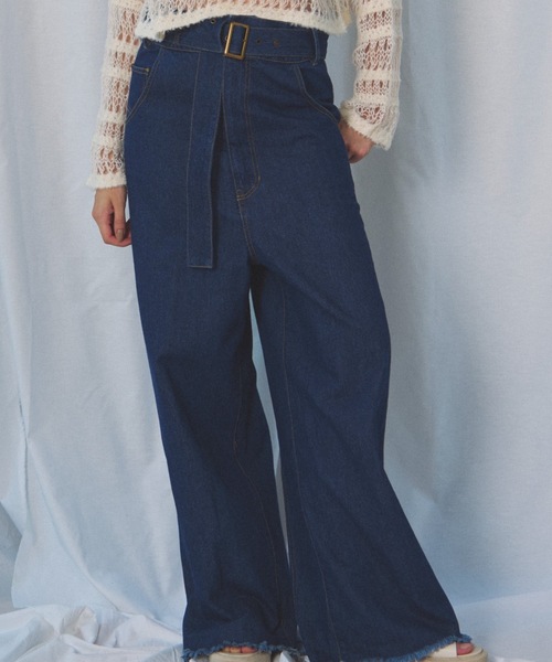 CIEL'AIR（シエルエアー）の「DENIM OVERALLS（ﾃﾞﾆﾑｵｰﾊﾞｰｵｰﾙ)（サロペット/オーバーオール・レディース・ブラック/インディゴブルー・MEDIUM）」の22枚目の写真