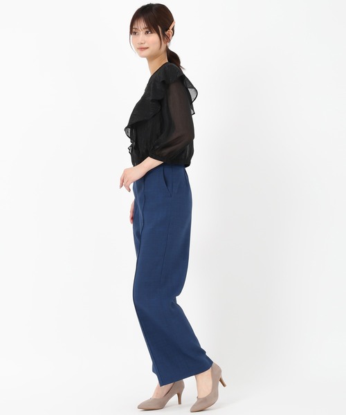 MISCH MASCH（ミッシュマッシュ）の「2025春夏新作 フリルシアーラメブルゾン（ブルゾン・レディース・ホワイト/ブラック・ﾌﾘ-）」の17枚目の写真