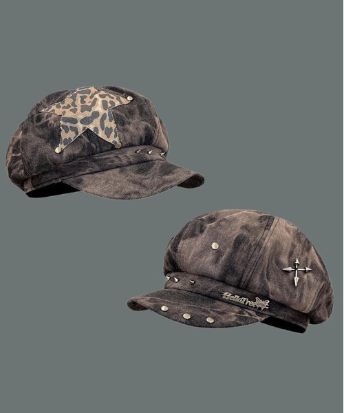 NOVESSEL（ノベセル）の「『NOVESSEL/ノベセル』パッチワークキャスケット【Y】【CN】（キャスケット・レディース・ブラック・FREE）」の4枚目の写真