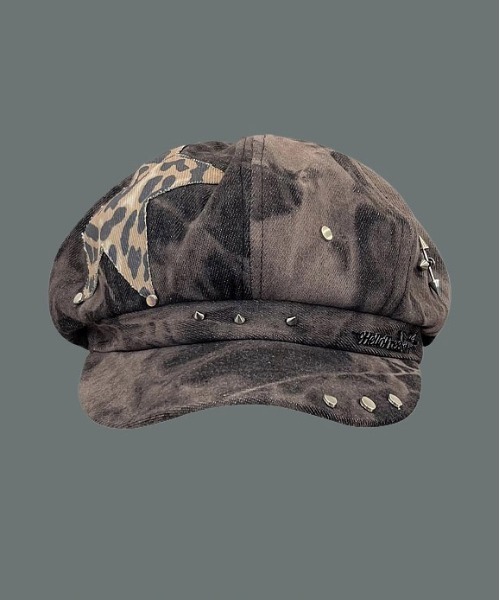 NOVESSEL（ノベセル）の「『NOVESSEL/ノベセル』パッチワークキャスケット【Y】【CN】（キャスケット・レディース・ブラック・FREE）」の3枚目の写真