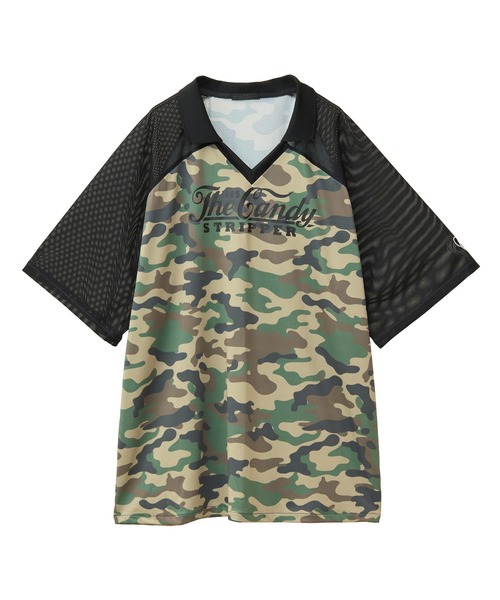 Candy Stripper（キャンディストリッパー）の「CAMOUFLAGE GAME シャツ（Tシャツ/カットソー・レディース・ブルー/グレー/カーキ・FREE）」の8枚目の写真