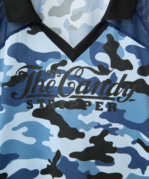 Candy Stripper（キャンディストリッパー）の「CAMOUFLAGE GAME シャツ（Tシャツ/カットソー・レディース・ブルー/グレー/カーキ・FREE）」の15枚目の写真