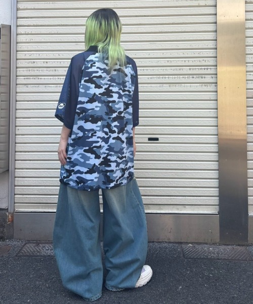 Candy Stripper（キャンディストリッパー）の「CAMOUFLAGE GAME シャツ（Tシャツ/カットソー・レディース・ブルー/グレー/カーキ・FREE）」の7枚目の写真