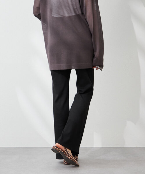 Remind me and forever（リマインドミーアンドフォーエバー）の「【@kana__18sセレクト】-3kg裾スリットフレアーパンツ（その他パンツ・レディース・ブラック/ダークブラウン/ブラウン/スミクロ・LARGE/MEDIUM）」の17枚目の写真