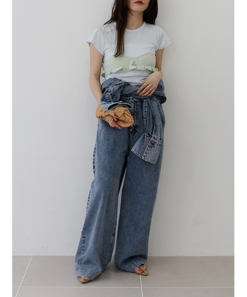 Katrin TOKYO(カトリーントーキョー)の「denim jumpsuit(つなぎ/オールインワン・レディース・ケミカルウォッシュ/インディゴブルー・FREE/XS-Regular/XS-Short)」の21枚目の写真