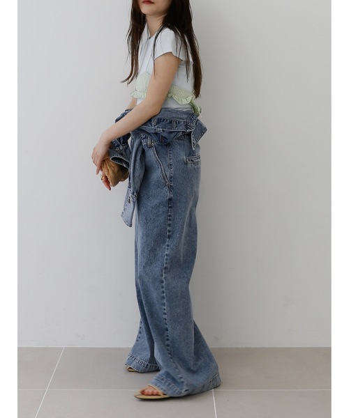 Katrin TOKYO(カトリーントーキョー)の「denim jumpsuit(つなぎ/オールインワン・レディース・ケミカルウォッシュ/インディゴブルー・FREE/XS-Regular/XS-Short)」の19枚目の写真