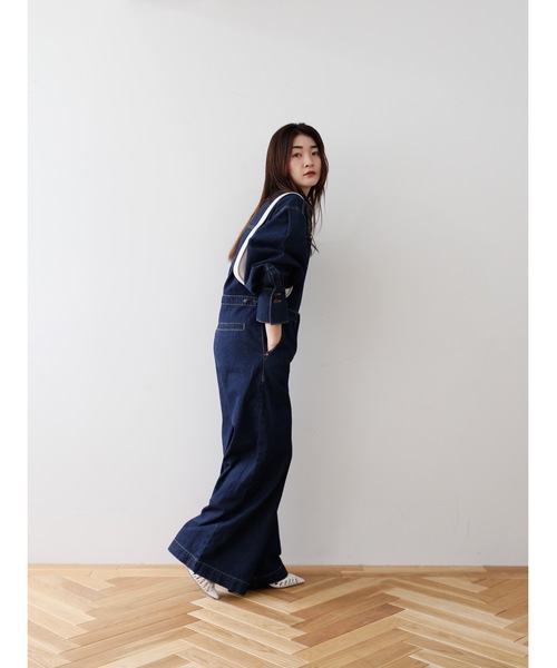 Katrin TOKYO デニムサロペット loose button-fly denim salopette | Katrin TOKYO