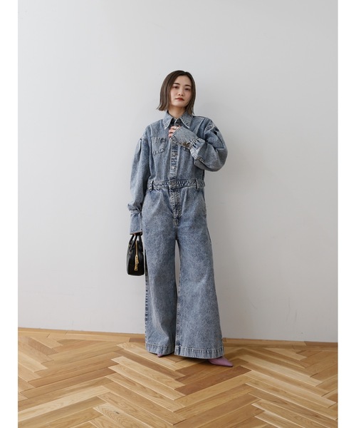 セール】denim jumpsuit（つなぎ/オールインワン）｜Katrin