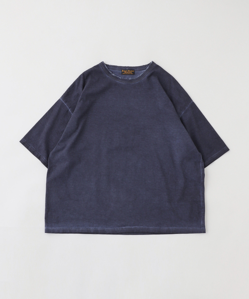 JOURNAL STANDARD J.S HOMESTEAD（ジャーナルスタンダードホームステッド）の「J.S.Homestead / コールドダイ ダメージネックTシャツ（Tシャツ/カットソー・メンズ・ブラック系その他/ブラウン/ベージュ/ネイビー・MEDIUM/LARGE）」の4枚目の写真