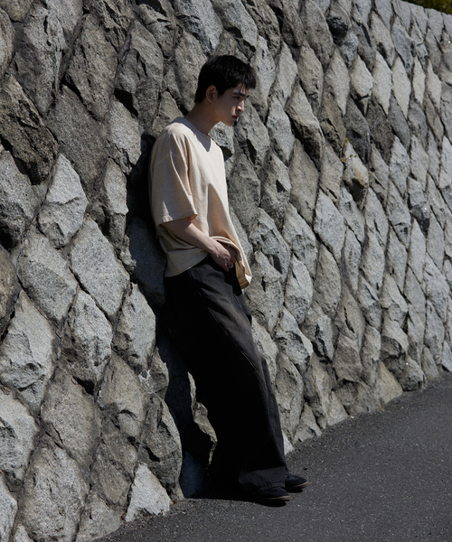 JOURNAL STANDARD J.S HOMESTEAD（ジャーナルスタンダードホームステッド）の「J.S.Homestead / コールドダイ ダメージネックTシャツ（Tシャツ/カットソー・メンズ・ブラック系その他/ブラウン/ベージュ/ネイビー・MEDIUM/LARGE）」の12枚目の写真