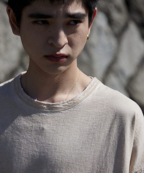 JOURNAL STANDARD J.S HOMESTEAD（ジャーナルスタンダードホームステッド）の「J.S.Homestead / コールドダイ ダメージネックTシャツ（Tシャツ/カットソー・メンズ・ブラック系その他/ブラウン/ベージュ/ネイビー・MEDIUM/LARGE）」の16枚目の写真